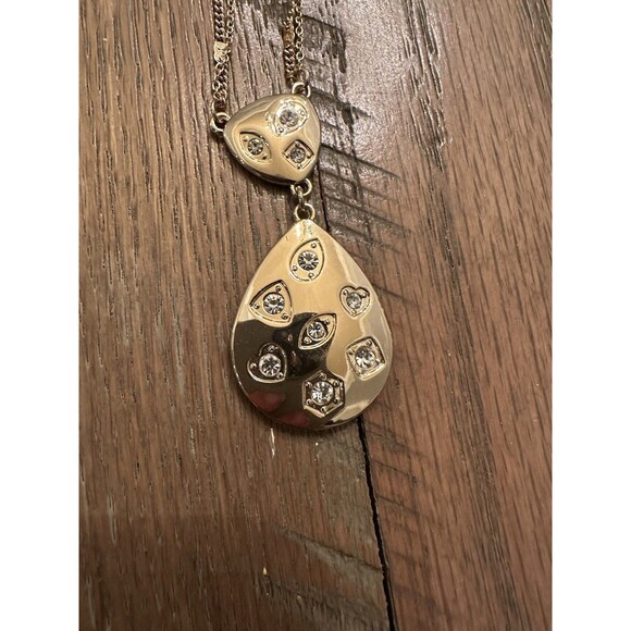 NEW Vince Camuto Necklaces Lot Of 2 Gold Tone Long Jewelry - Picture 7 of 11